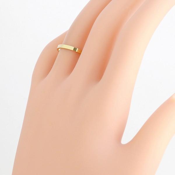 Jewelry i（ジュエリーアイ） 平打ち リング 2mm幅 10金 指輪