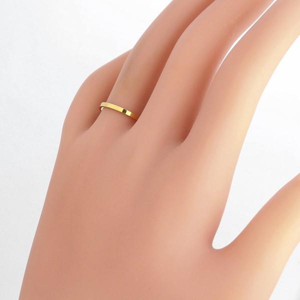 平打ち リング 1.5mm幅 10金 指輪 メンズ K10 シンプル 単品 フラット 地金 リング 大人 結婚指輪 ペアリング 文字入れ 刻印 ゴールド 10金 日本製 受注 爆買の画像