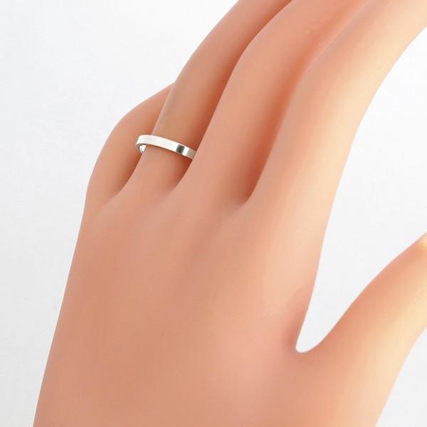 Jewelry i（ジュエリーアイ） 平打ち リング 2mm幅 プラチナ 指輪