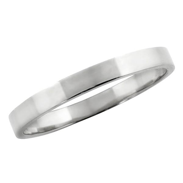 平打ち リング 2.5mm幅 プラチナ 指輪 メンズ Pt900 シンプル 単品 フラット 地金 リング 大人 結婚指輪 ペアリング 文字入れ 刻印 可能 日本製 受注 爆買の画像