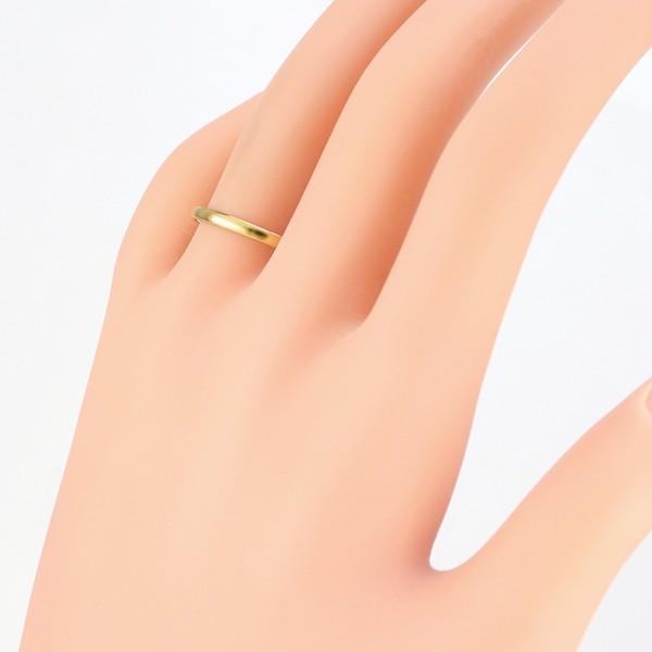 甲丸 リング 2mm幅 18金 指輪 レディース K18 シンプル 単品 平甲丸 地金 リング 大人 結婚指輪 ペアリング 文字入れ 刻印 可能 日本製 注文製作 受注 爆買の画像
