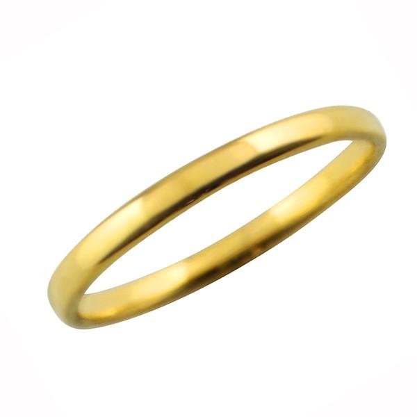 Jewelry i（ジュエリーアイ） 甲丸 リング 2mm幅 10金 指輪 レディース