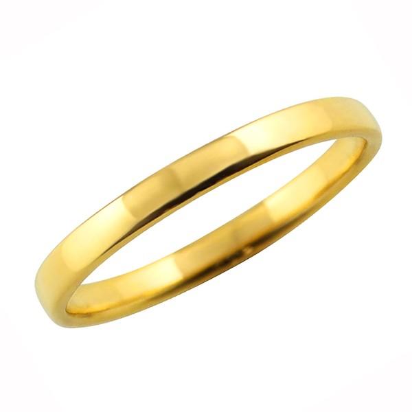 甲丸 リング 2.5mm幅 10金 指輪 レディース K10 シンプル 単品 平甲丸 地金 リング 大人 結婚指輪 ペアリング 文字入れ 刻印 可能 日本製 注文製作 受注 爆買の画像