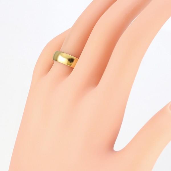 甲丸 リング 6mm幅 10金 指輪 レディース K10 シンプル 単品 平甲丸 地金 リング 大人 結婚指輪 ペアリング 文字入れ 刻印 可能 日本製 注文製作 受注 爆買の画像