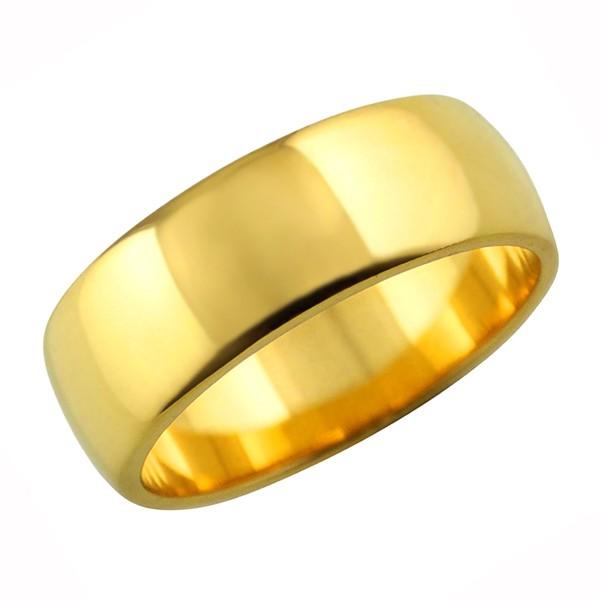 甲丸 リング 7mm幅 10金 指輪 レディース K10 シンプル 単品 平甲丸 地金 リング 大人 結婚指輪 ペアリング 文字入れ 刻印 可能 日本製 注文製作 受注 爆買の画像