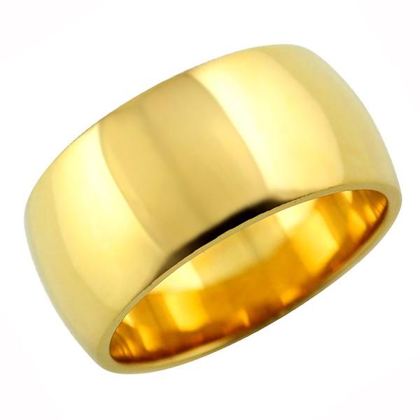 Jewelry i（ジュエリーアイ） 甲丸 リング 10mm幅 18金 指輪