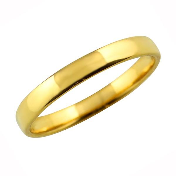 Jewelry i（ジュエリーアイ） 甲丸 リング 3mm幅 10金 指輪 メンズ K10