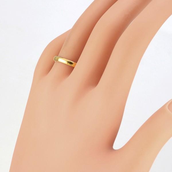 Jewelry i（ジュエリーアイ） 甲丸 リング 3mm幅 10金 指輪 メンズ K10