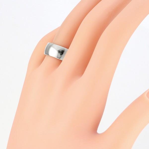 Jewelry i（ジュエリーアイ） 甲丸 リング 8mm幅 プラチナ 指輪 メンズ