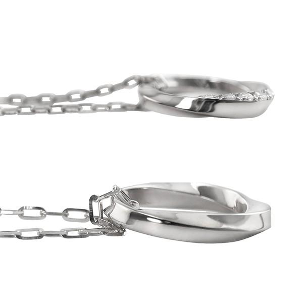 ペアネックレス 10金 サークル ひねり ツイスト K10 ダイヤモンド ペンダント 2個セット 大人 ゴールド 安い シンプル カップル 注文製作 xmas 受注 爆買の画像