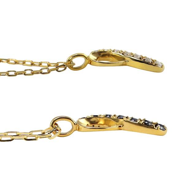 ペアネックレス 10金 無限 インフィニティ K10 ダイヤモンド ブラックダイヤモンド ペンダント 2個セット ゴールド 大人 カップル 注文製作 受注 爆買の画像