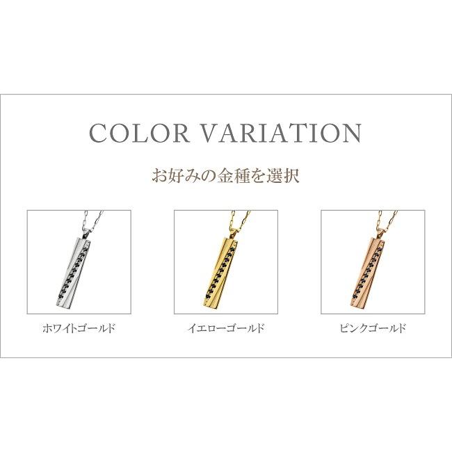 メンズネックレス ゴールド 18金 K18 プレート ブラックダイヤモンド ペンダント アズキチェーン 50cm 注文製作 プレゼント ギフト 受注 爆買の画像