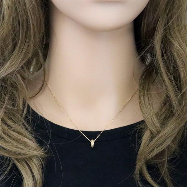 ペアネックレス サークル ダイヤモンド ブラックダイヤモンド 2個セット 10金 丸 ペンダント ゴールド K10 シンプル 大人 カップル 注文製作 受注 爆買の画像
