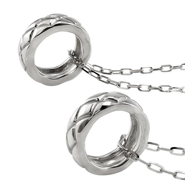 ペアネックレス 10金  K10 キルティング サークル ペンダント 2個セット ゴールド シンプル 大人 安い カップル 注文製作 プレゼント ギフト 受注 爆買の画像
