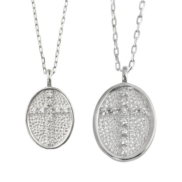 時間指定不可 ペアネックレス プラチナ クロス 十字架 Pt900 Pt850 ダイヤモンド 楕円 ペンダント 2個セット シンプル 大人 安い カップル バレンタインデー Xmas 激安ブランド Zoetalentsolutions Com