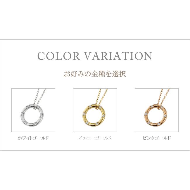 メンズネックレス ゴールド 18金 K18  サークル ダイヤモンド ペンダント アズキチェーン 50cm 注文製作 プレゼント ギフト 受注 爆買の画像