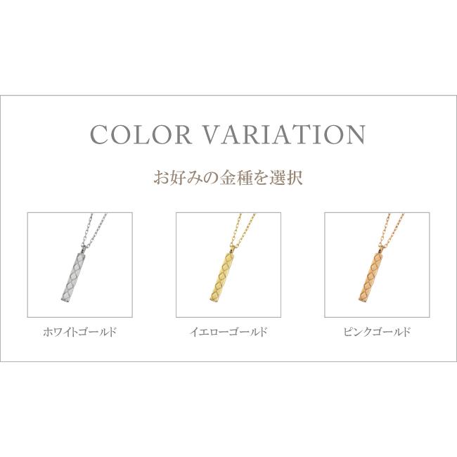 ネックレス 10金 キルティング  K10 シンプル ペンダント レディース アズキチェーン 40cm 注文製作 プレゼント ギフト 受注 爆買の画像