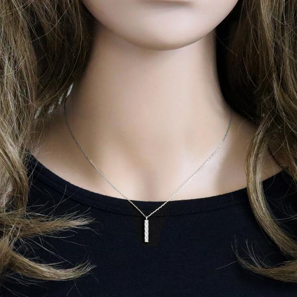 ペアネックレス プラチナ Pt900 Pt850 キルティング プレート シンプル ペンダント 2個セット シンプル 大人 安い カップル 受注製作 ギフト 受注 爆買の画像