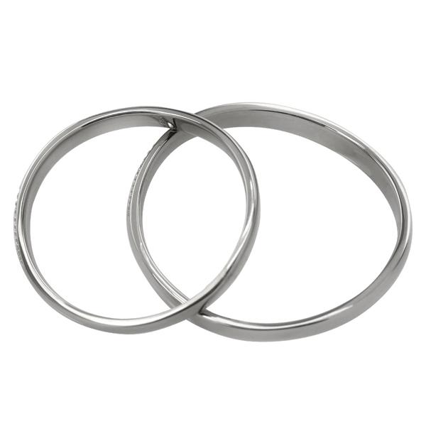 結婚指輪 プラチナ シンプル ペアリング マリッジリング ミル打ち プラチナ900 Pt900 カップル 注文製作 プレゼント ギフト 受注 爆買の画像