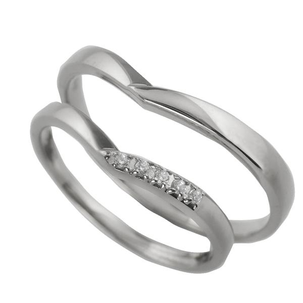 結婚指輪 プラチナ Vライン 直営店 80％以上節約 シンプル ペアリング マリッジリング ダイヤモンド ギフト プラチナ900 Pt900 プレゼント バレンタインデー カップル