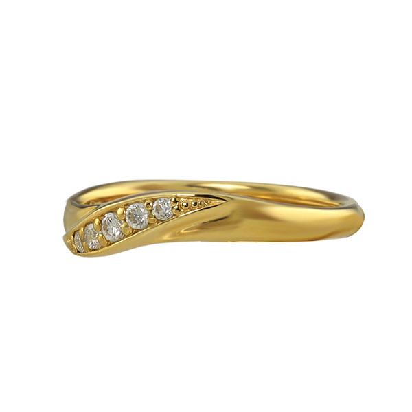 Jewelry i（ジュエリーアイ） 指輪 レディース 10金 ウェーブ 