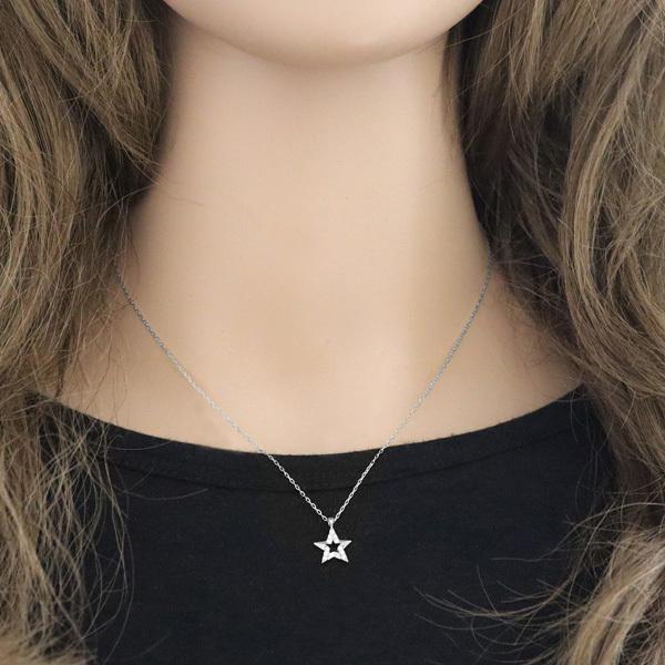 Jewelry i ペアネックレス プラチナ スター 星 Pt900 Pt850 