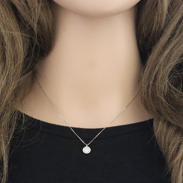 Jewelry i ペアネックレス プラチナ ダイヤモンド サークル Jewelry i ペアネックレス プラチナ ダイヤモンド サークル