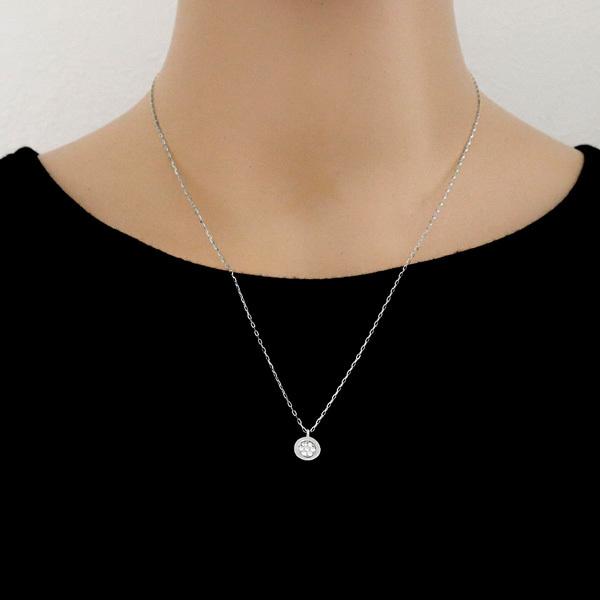 Jewelry i ペアネックレス プラチナ ダイヤモンド サークル Jewelry i ペアネックレス プラチナ ダイヤモンド サークル