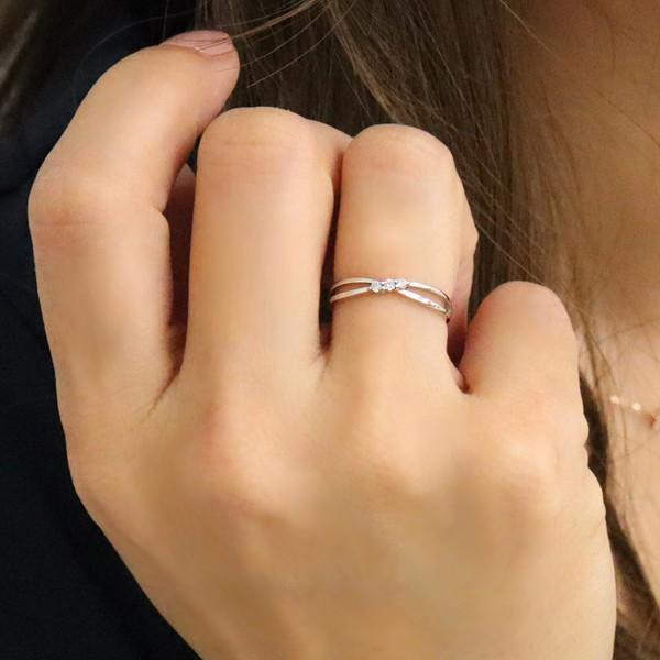 Jewelry i 指輪 レディース ピンキーリング プラチナスリー