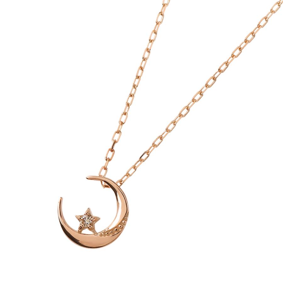 Jewelry i（ジュエリーアイ） ムーン ネックレス K10 10金 ゴールド 月