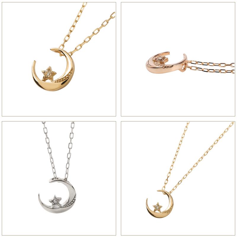 Jewelry i ネックレス レディース ムーン K10 10金 ゴールド 月 Jewelry i ネックレス レディース ムーン K10 10金 ゴールド 月