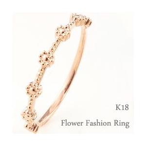 指輪 レディース ピンキーリング フラワーリング 18金 指輪 重ね着け K18 ピンキーリング 花モチーフ 1号 人気 Osss 送料無料 クリスマス プレゼント ギフト ジュエリーアイ 通販 Yahoo ショッピング