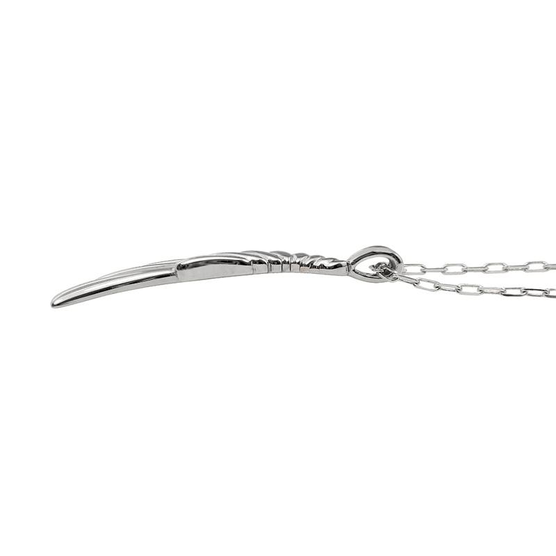 フェザー ネックレス 羽根 プラチナ レディース ネックレス Pt900 Pt850 ペンダント 羽 アズキチェーン 40cm シンプル 大人 上品 人気 おすすめ 受注 爆買の画像