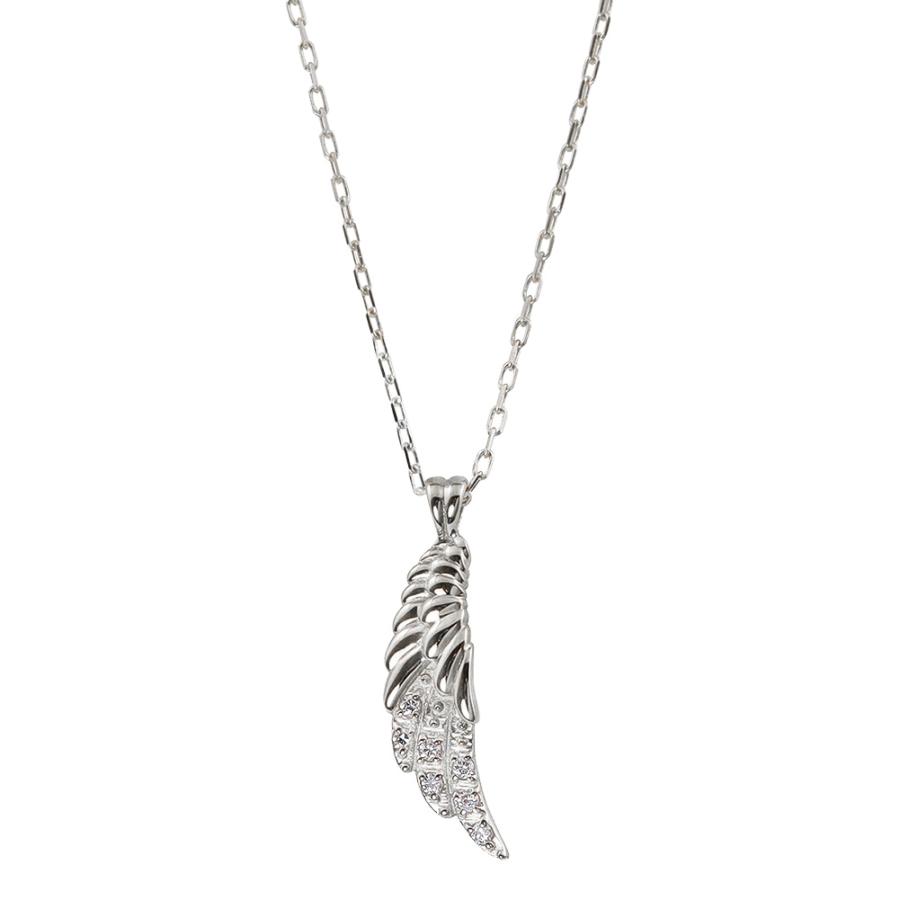Jewelry i（ジュエリーアイ） フェザー ネックレス ダイヤモンド 羽根
