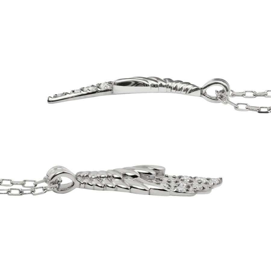 Jewelry i（ジュエリーアイ） フェザー ネックレス ダイヤモンド 羽根