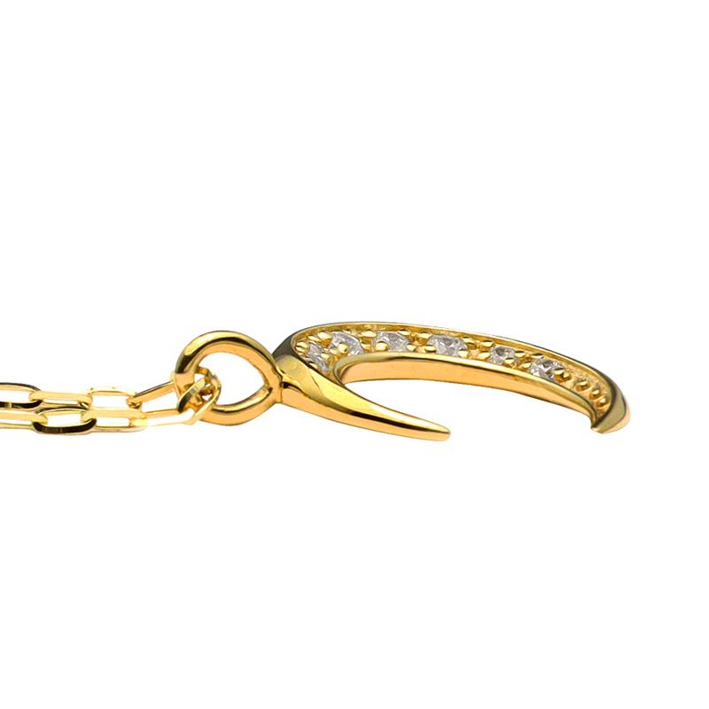 Jewelry i ムーン ネックレス ダイヤモンド 月 10金 メンズ K10 Jewelry i ムーン ネックレス ダイヤモンド 月 10金 メンズ K10