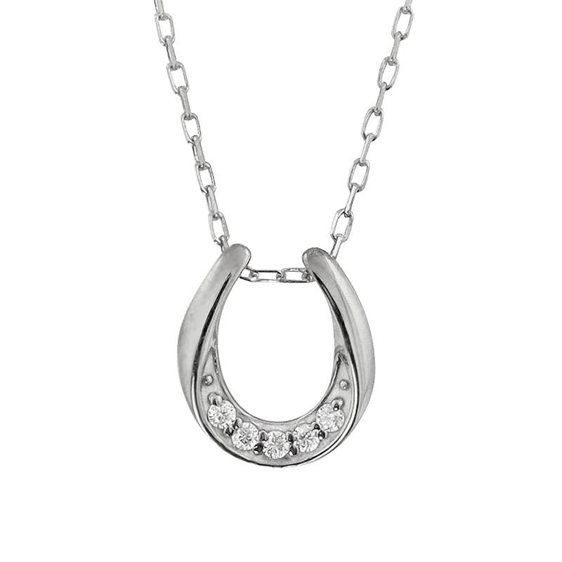 Jewelry i（ジュエリーアイ） 馬蹄 ネックレス ダイヤモンド ホース