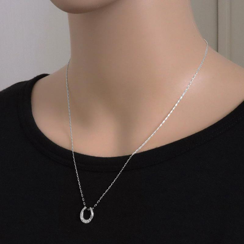 メンズネックレス プラチナ ダイヤモンド 馬蹄 Pt900 Pt850 メンズネックレス プラチナ ダイヤモンド 馬蹄 Pt900 Pt850