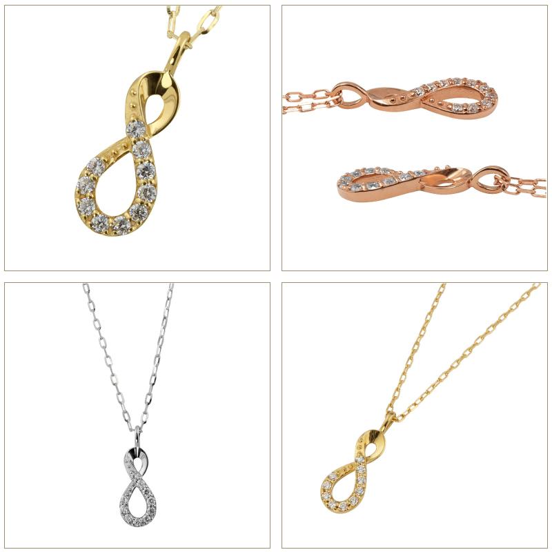 Jewelry i インフィニティ ネックレス メンズ 18金 ダイヤモンド Jewelry i インフィニティ ネックレス メンズ 18金 ダイヤモンド