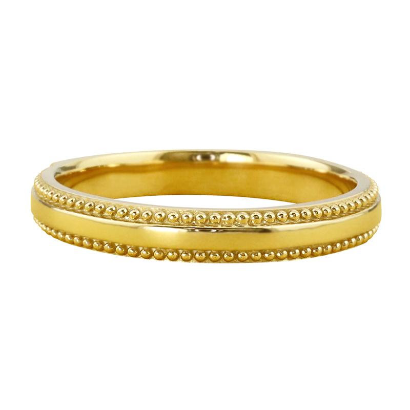 ミル打ち リング 3mm幅 10金 指輪 メンズ K10 ゴールド シンプル 単品 地金 大人 結婚指輪 ペアリング 文字入れ 刻印 可能 日本製 受注｜jwl-i｜06