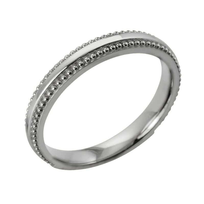 Jewelry i ミル打ち リング 2.5mm幅 プラチナ 指輪 レディース Jewelry i ミル打ち リング 2.5mm幅 プラチナ 指輪 レディース