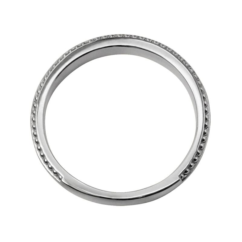 Jewelry i（ジュエリーアイ） ミル打ち リング 3mm幅 プラチナ 指輪