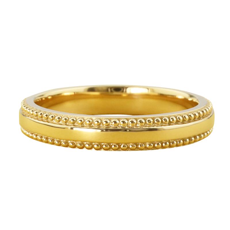 Jewelry i ミル打ち リング 3mm幅 18金 指輪 レディース K18 Jewelry i ミル打ち リング 3mm幅 18金 指輪 レディース K18