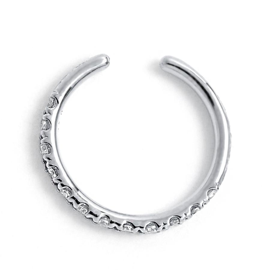 【お試し価格】 イヤーカフ エタニティ ダイヤモンド シンプル プラチナ ダイヤモンド 12石 0.15ct Pt900 4月誕生石 プレゼント 注文製作 プレゼント 受注 爆買の画像