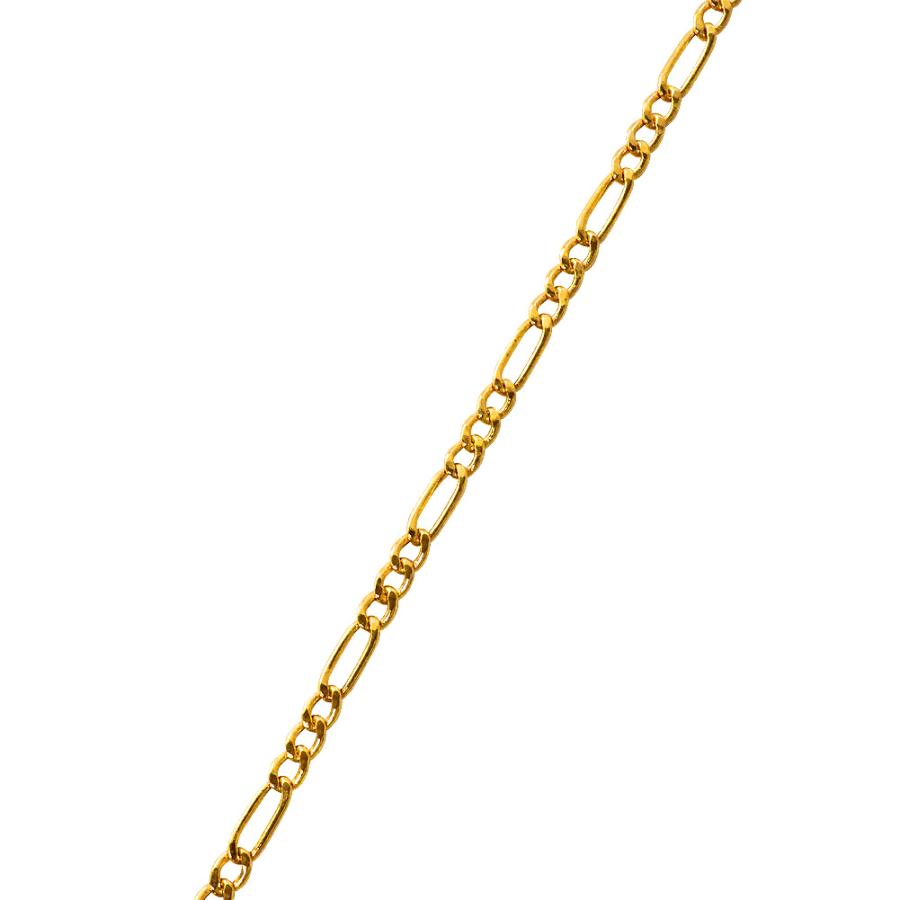 18金 チェーン ネックレス フィガロ ネックレス 中空 チェーン 50cm 55cm 60cm キヘイ デザイン ネックレス K18 ゴールド レディース メンズ 男女兼用 おすすめの画像