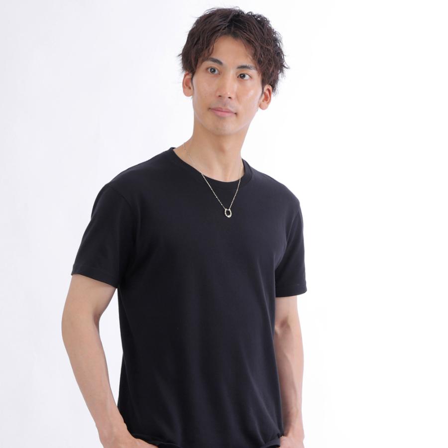 馬蹄 ネックレス メンズ プラチナ Pt900 Pt850 蹄鉄 ホースシュー アズキ チェーン 50cm 1.4mm幅 地金 男性用 おすすめ ギフト プレゼント 受注製作 爆買の画像