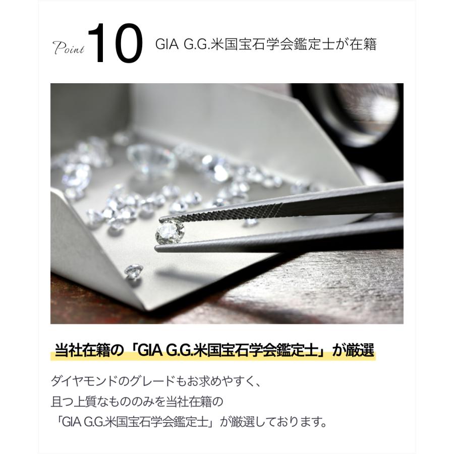 指輪 レディース ピンクゴールド K10PG 天然ダイヤモンド マリッジリング 平打ち ライン 3石 日本製 7号〜13号｜jwlegan｜13