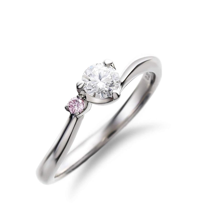 天然ピンクダイヤ0.48ct パヴェリング　Pt900 プラチナリング　指輪 楽天市場】ピンクダイヤモンド リング ファンシーピンク ペア