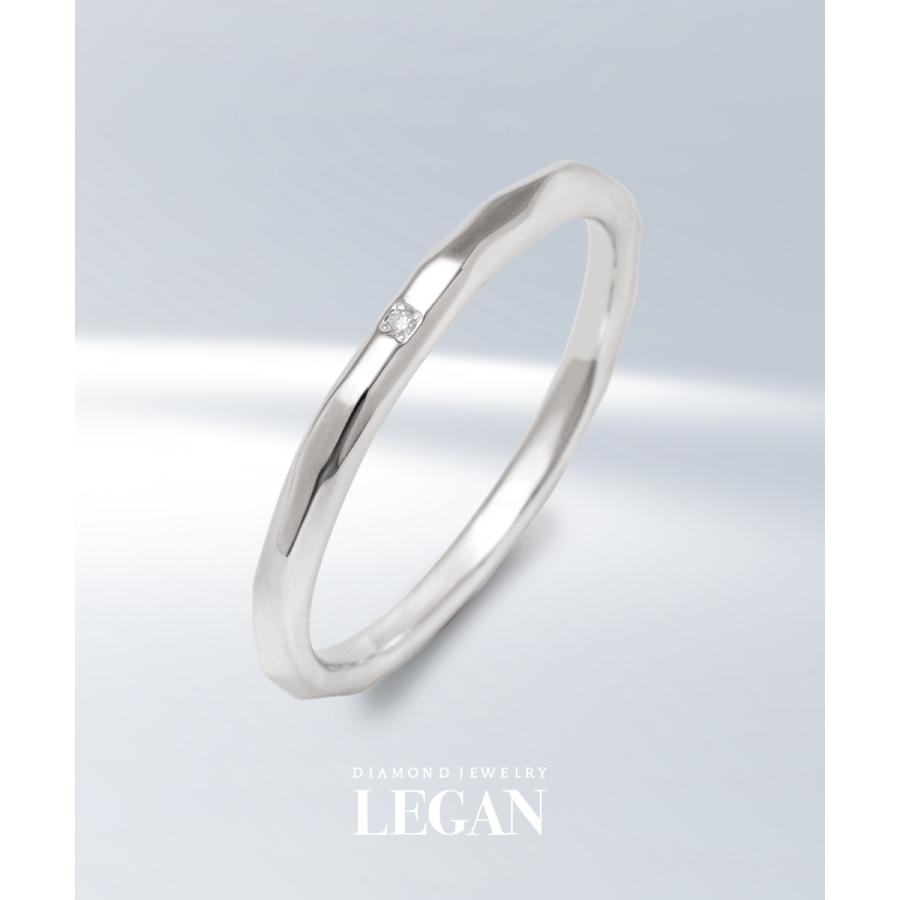 LEGAN レガン ホワイトゴールド ダイヤモンド 10号 リング K10WG 公式ストア】指輪 リング レディース ホワイトゴールド K10WG