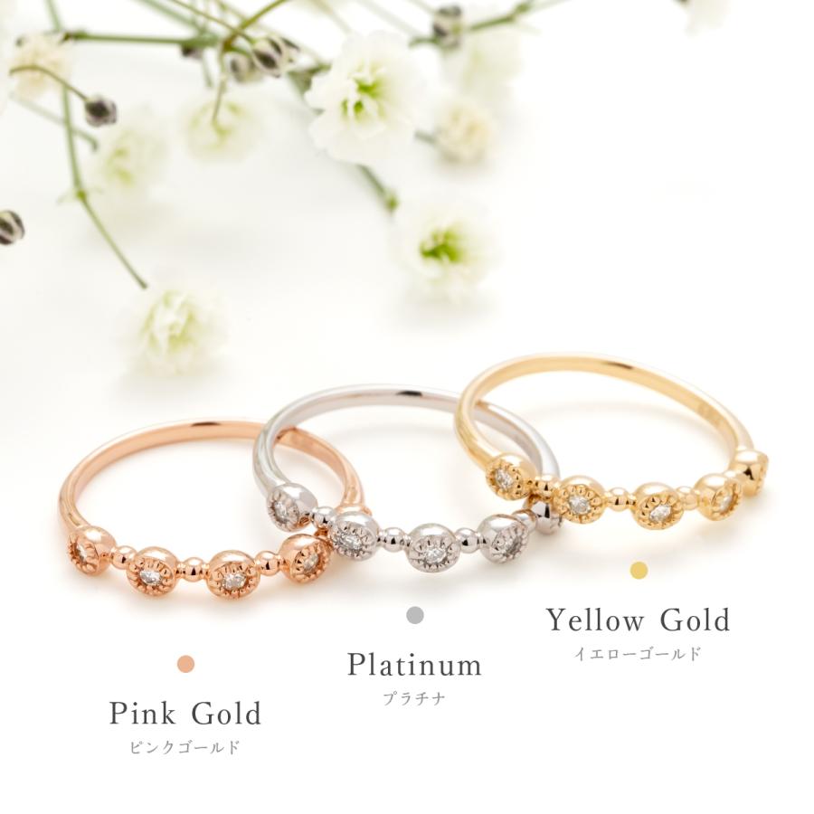 公式ストア】指輪 リング レディース ピンクゴールド K18PG